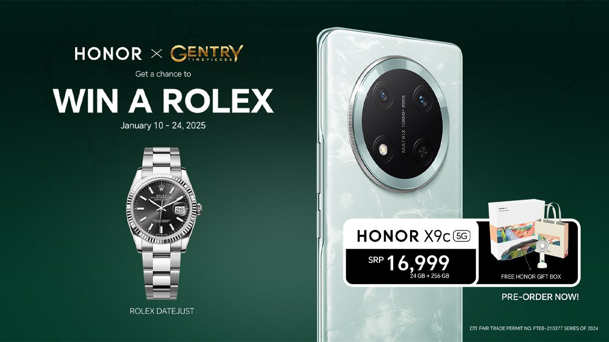 HONOR X9c 5G Now Available for P16,999, Win a ROLEX Watch 