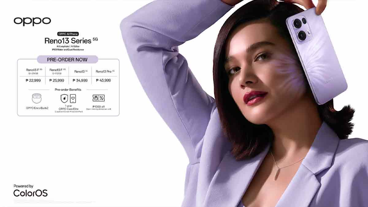 OPPO Reno13 Series 5G, now available for pre-order in PH