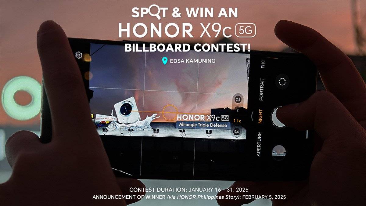 Share the HONOR Billboard to Win a Brand New HONOR X9c 5G