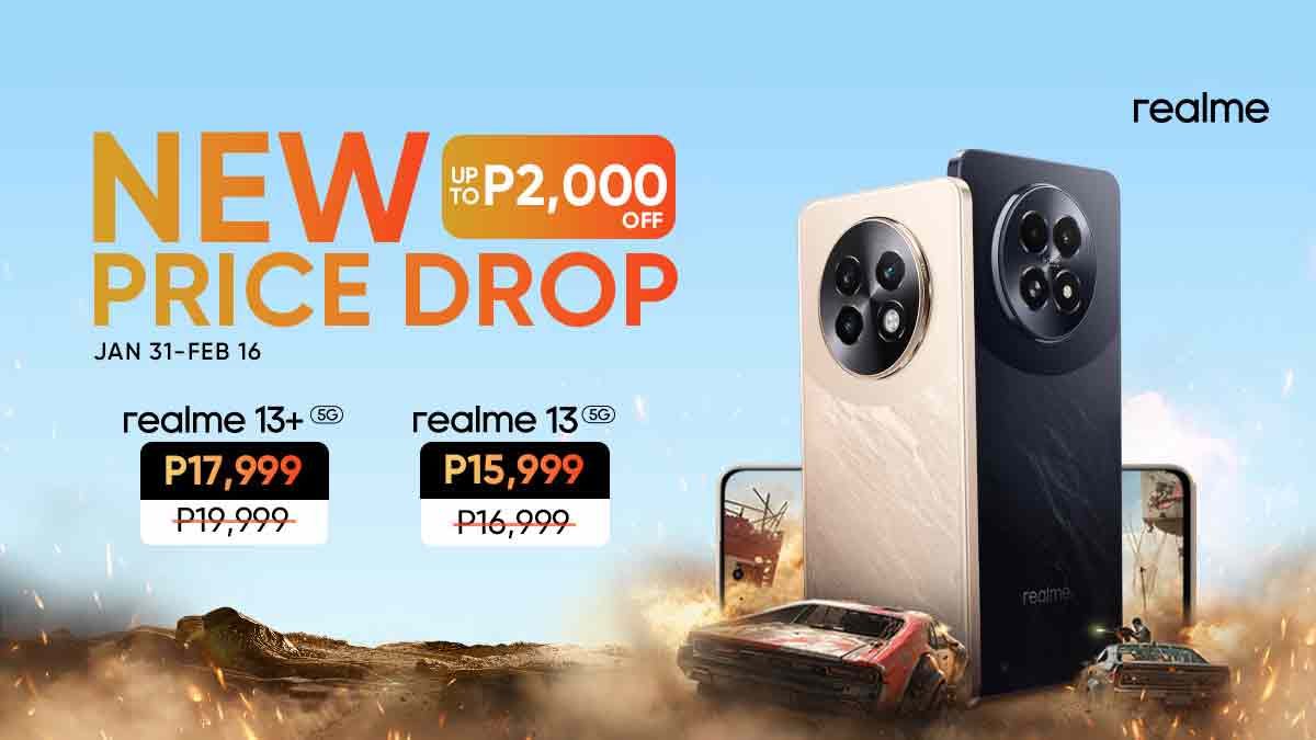 Save Up to P2,000 on realme 13 Series 5G exclusive deal