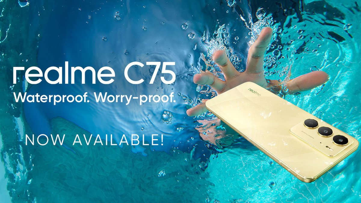 Worry-proof realme C75 now available starting at P8,999