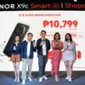 HONOR Philippines Brand Marketing Manager Joepy Libo–on, Digital Marketing and Content Lead Eason De Guzman, E-Commerce Manager AC De Guzman with Shopee Philippines Head of Corporate Affairs Erin Tagudin, and Shopee Philippines Mobiles & Gadgets Category Lead Leah Sy
