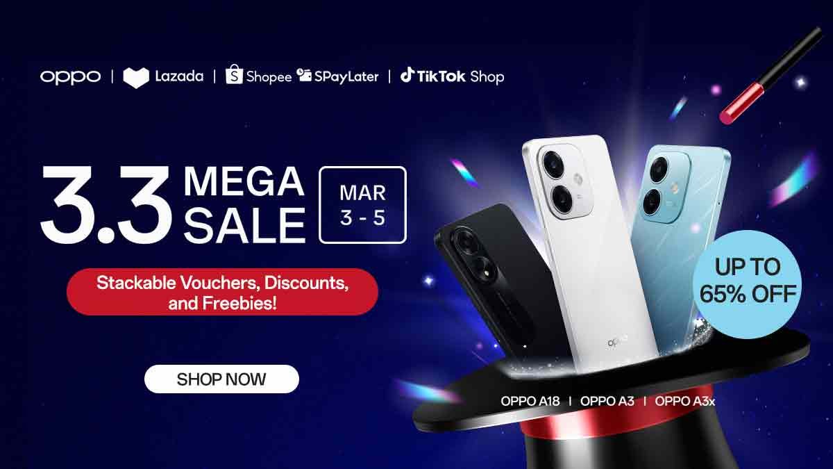 Shop and Save Big at 3.3 Mega Sale with OPPO
