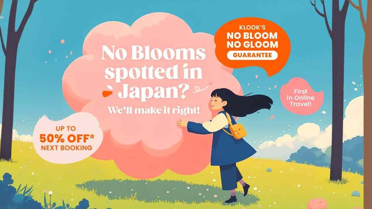 Klook “No Bloom No Gloom” Guarantee Eases Cherry Blossom Struggles