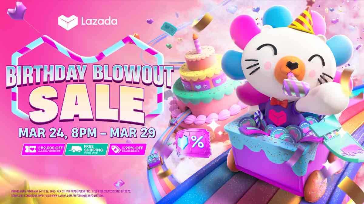 Don’t miss Lazada’s Birthday Blowout Sale this March 24-29