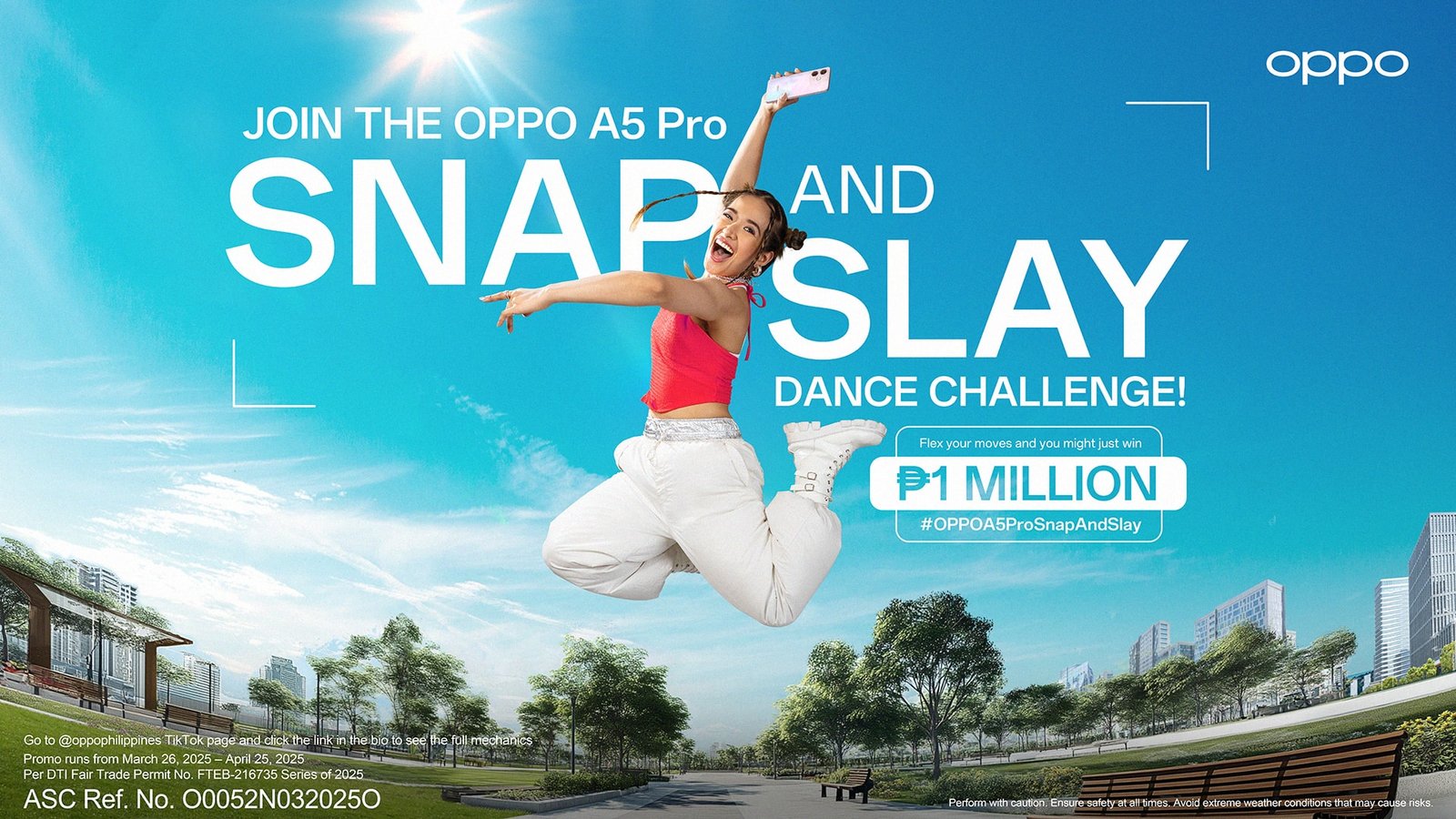 Dance your way to a million pesos with the #OPPOA5ProSnapAndSlay Dance Challenge