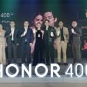 HONOR Philippines Brand Marketing Manager Joepy Libo-on, Country Manager Sean Yuan, CEO of HONOR Southeast Asian Business Development George Zheng, Vice President Stephen Cheng, GTM Director Steven Yan with their first ambassadors Julia Barretto and Joshua Garcia 