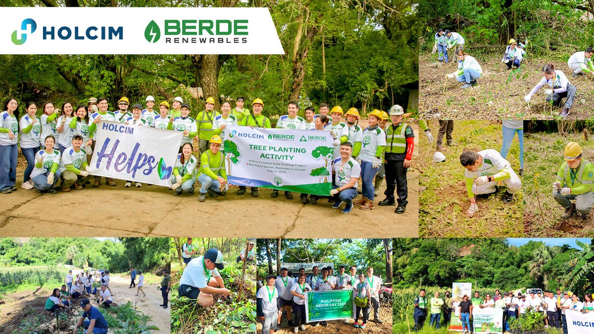 Berde Renewables and Holcim Philippines Tree Planting Initiatives