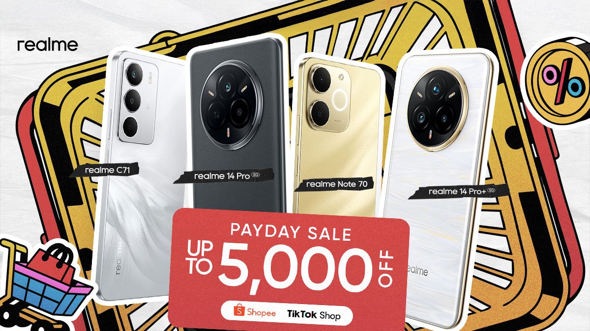 realme FanFest Payday Sale Offers Up to P5,000 Off on Select Smartphones