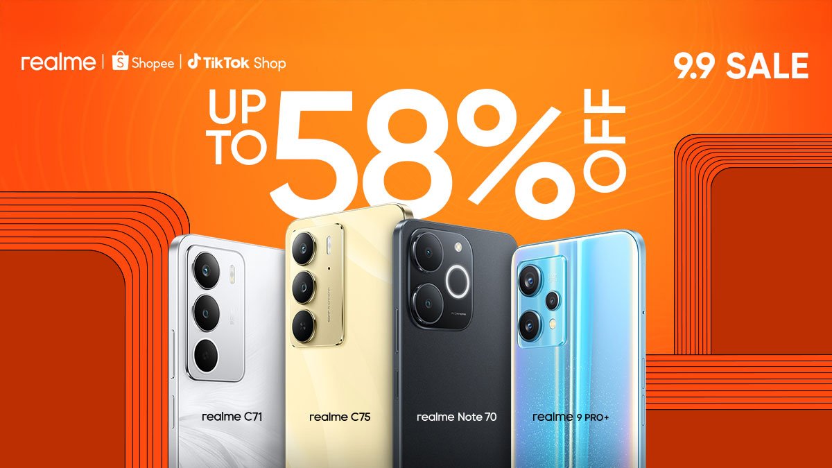 realme Joins 9.9 Sale with Up to 58% Off on Select Smartphones
