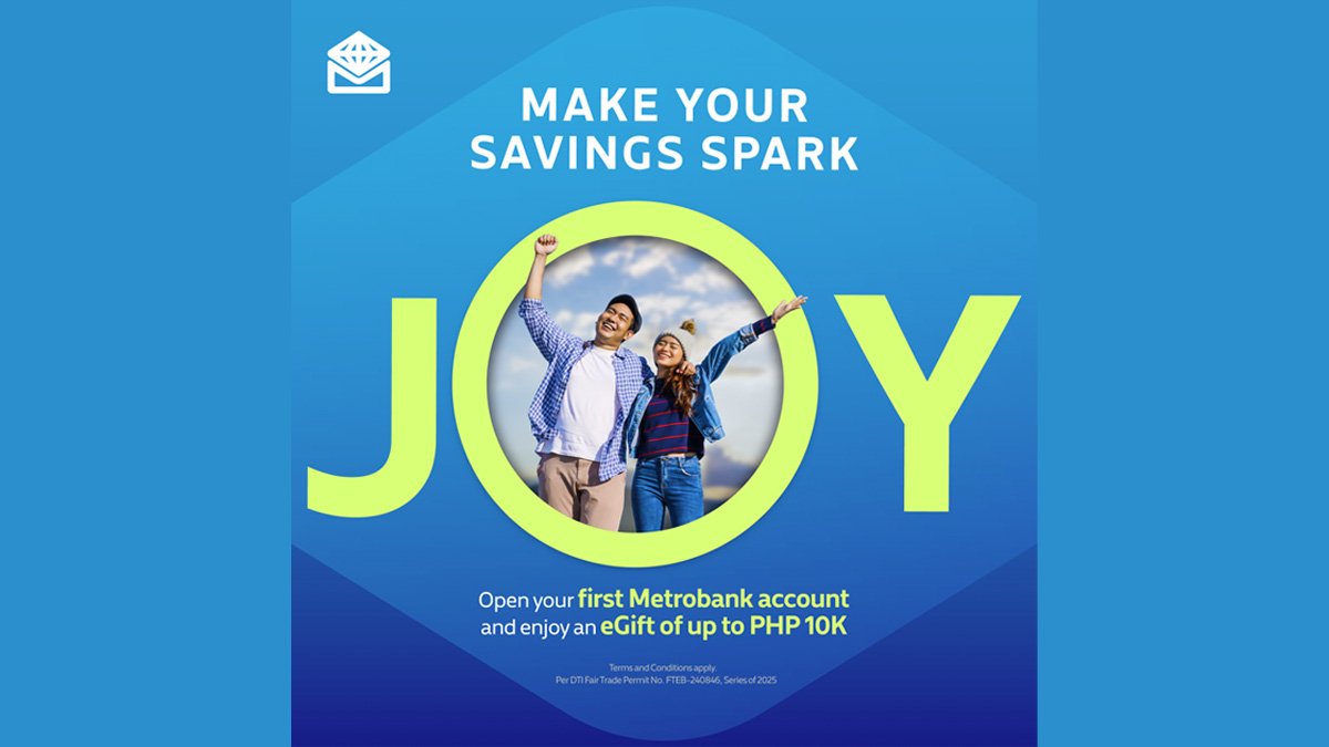 Spark joy in every goal, turn your savings into rewards with Metrobank 