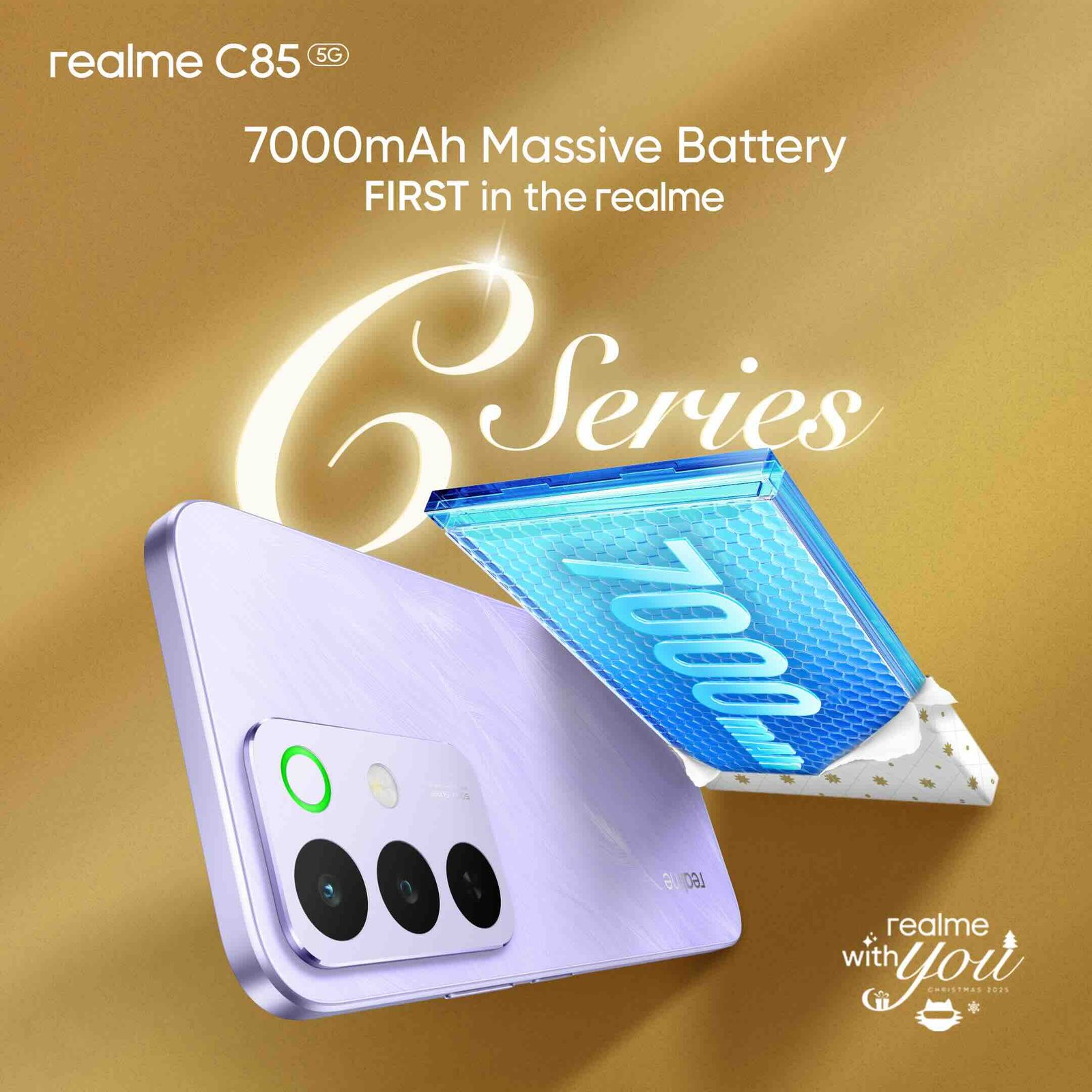 realme C85 5G, first 7000mAh and 5G Smartphone in C Series Lineup