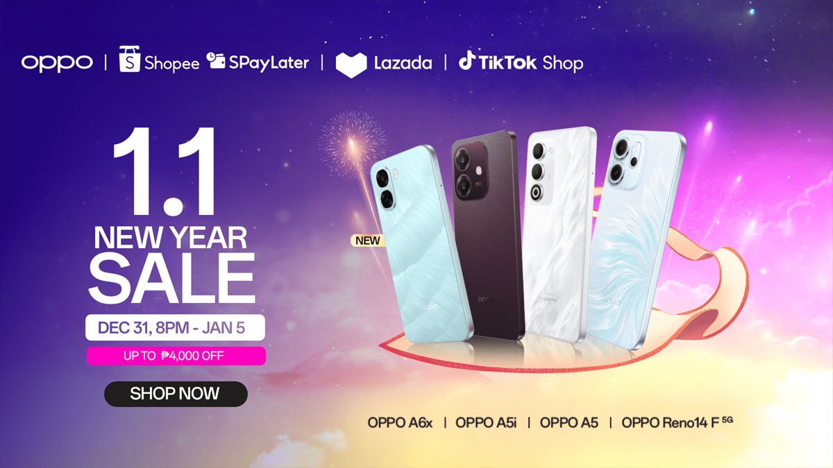 Kick off 2026 with spectacular deals at OPPO’s 1.1 New Year Sale