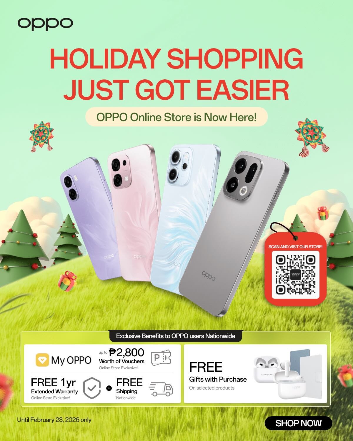  OPPO officially launched its online store in the Philippines, giving consumers easier and more convenient access to its lineup of innovative devices.