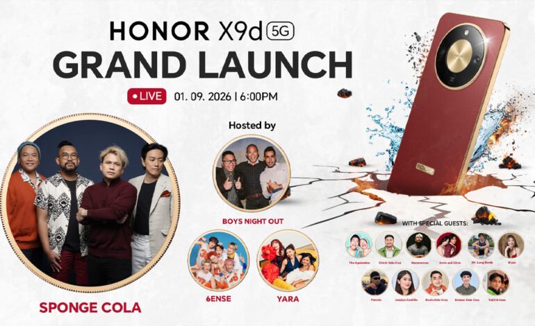 HONOR X9d 5G Grand Launch Brings Together Sponge Cola, 6ense, YARA, and Boys Night Out