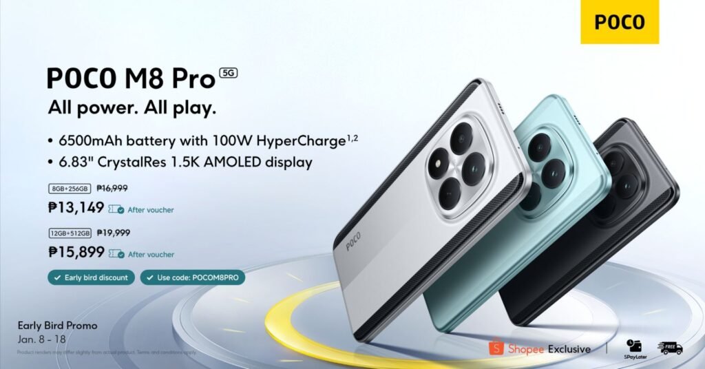 POCO, a leading technology brand among young tech enthusiasts, officially unveiled the POCO M8 5G and POCO M8 Pro 5G—marking a major evolution of the POCO M Series