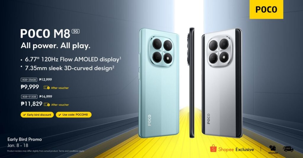 POCO, a leading technology brand among young tech enthusiasts, officially unveiled the POCO M8 5G and POCO M8 Pro 5G—marking a major evolution of the POCO M Series