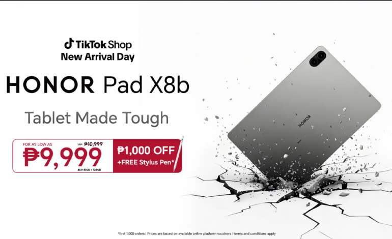 HONOR Pad X8b Now Available on TikTok Shop for Php 9,999