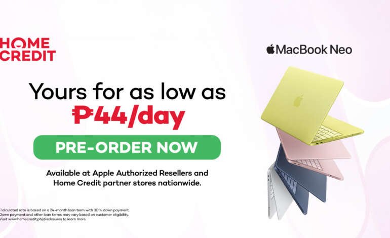 Be Among the First to Own the MacBook Neo with Home Credit, From ₱44 a Day