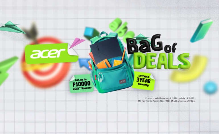 Back-to-School just got better with Acer’s “Bag of Deals” laptop upgrade promo