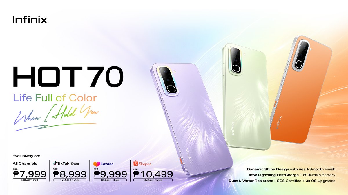 The New Infinix HOT 70 Is Now Available with Color-shifting Design