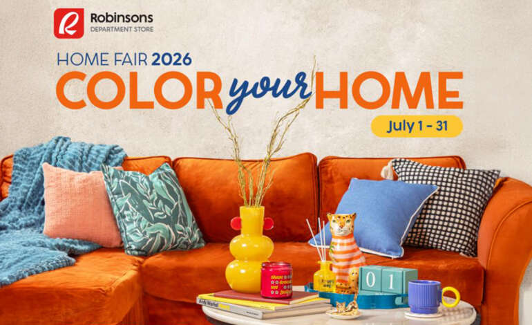 Discover colorful home design inspirations at the Robinsons Department Store Home Fair 2026