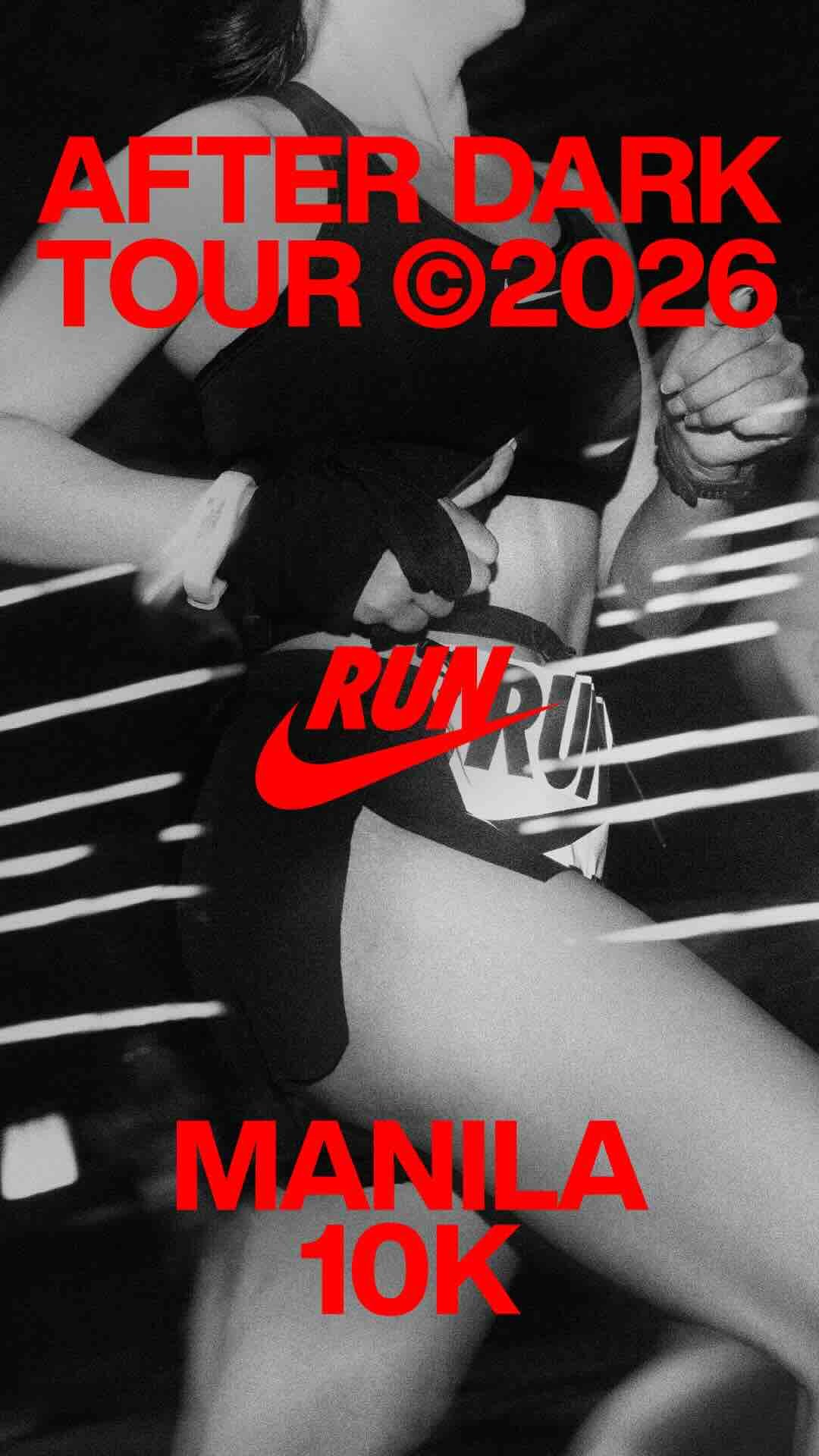 It’s time to text the group chat, rally the crew and get ready to claim your spot. Registration for Nike After Dark Tour Manila 2026 opens at 12:00pm on 29 July