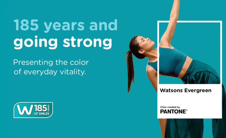 Watsons Unveils “Watsons Evergreen” with Pantone to Celebrate 185 Years of Trusted Care and Everyday Vitality