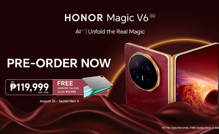 HONOR Magic V6 Now Up for Pre-Order at Php 119,999 with FREE HONOR Pad X8b worth Php 12,999