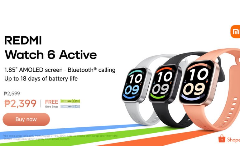 REDMI Watch 6 Active Arrives in Philippines, Packs Up to 18-Day Battery Life and AMOLED Display