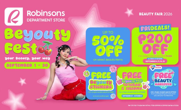 Express your true self at Robinsons Department Store’s BeYOUty Fest 2026