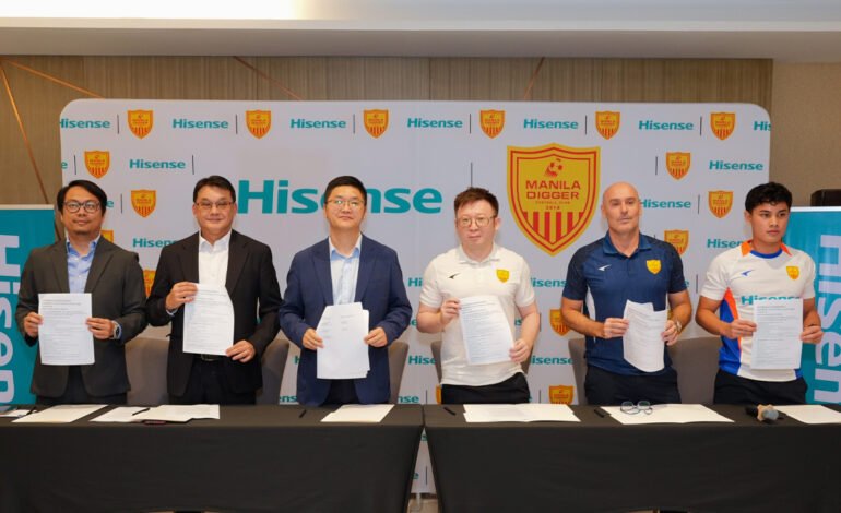 Hisense Philippines Officially Partners with Manila Digger Football Club, Unveiling a New Era of Sports and Tech Synergy